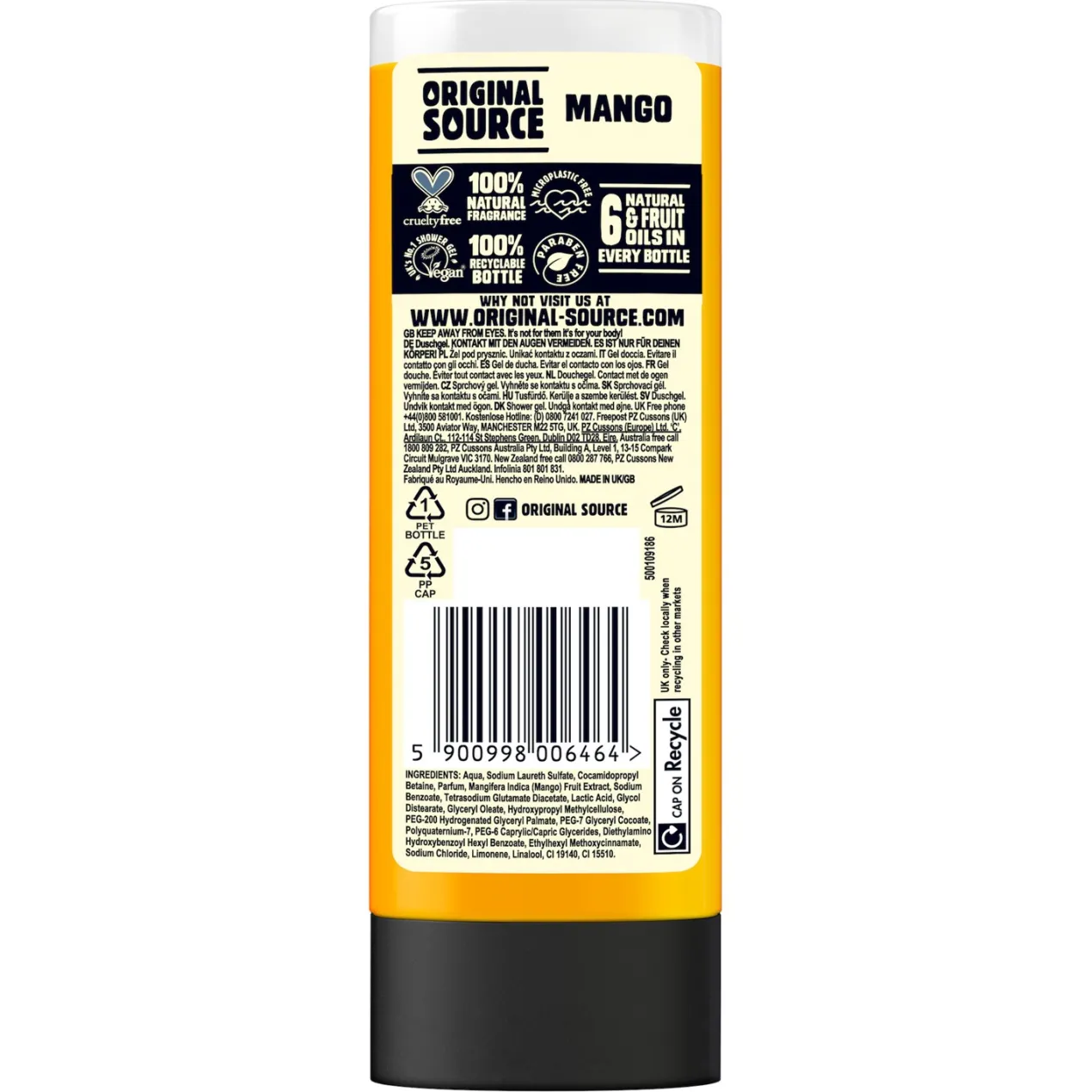 Gel de Ducha de Mango