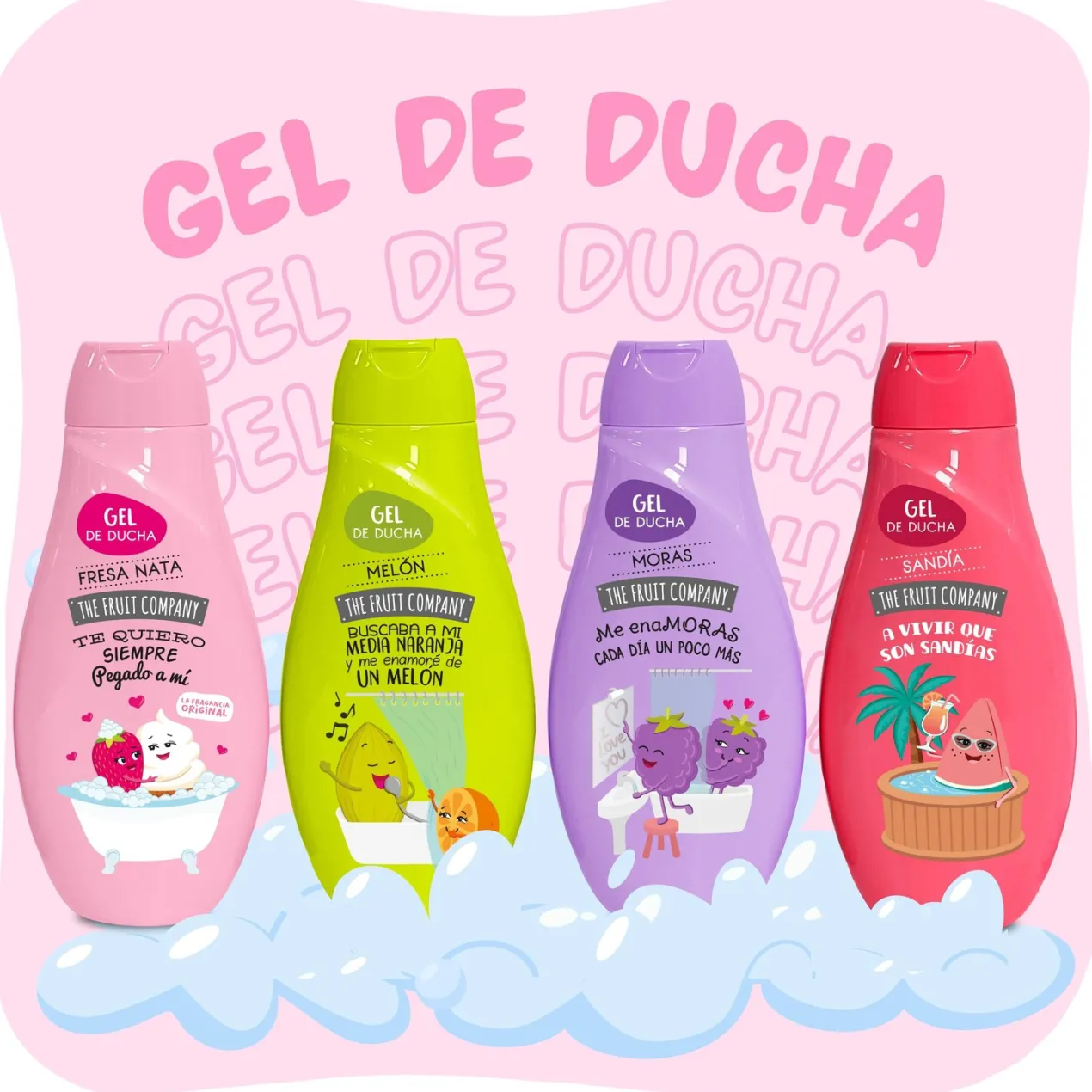 Gel de Ducha Fresa y Nata