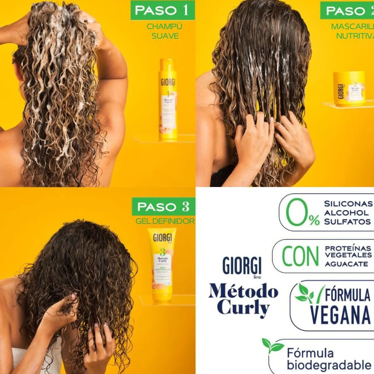 Gel Definidor Método Curly Paso 3