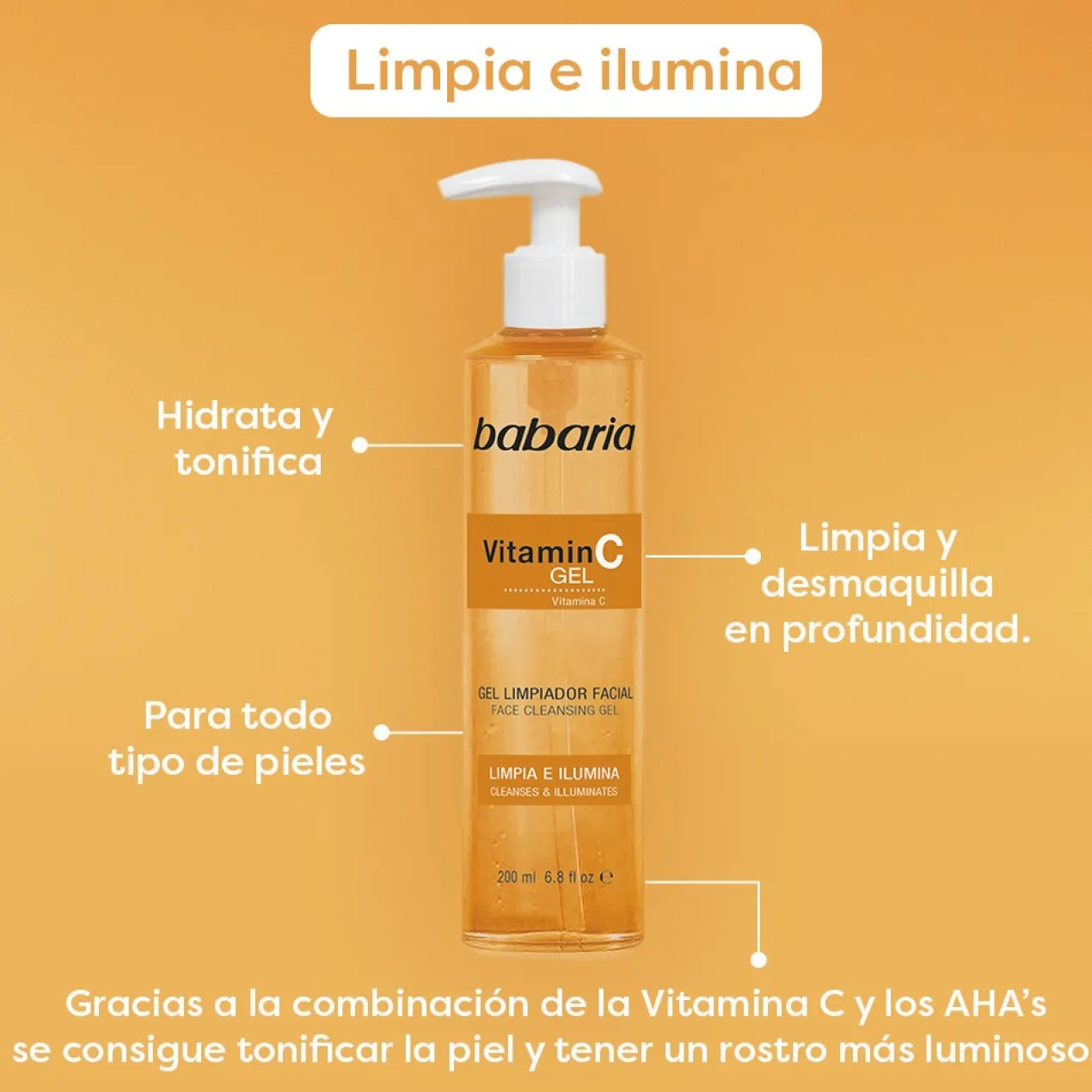 Gel Limpiador Vitamina C
