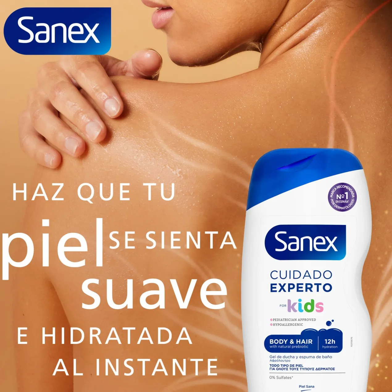 Gel y Champú de ducha o baño para niños Cuidado Experto