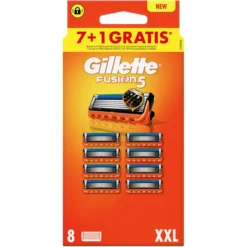 Gillette Fusion5 Pack Ahorro 7+1 Recambios Para Maquinillas De Afeitar