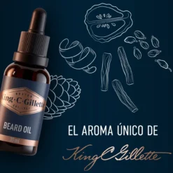 Gillette King C. Aceite De Barba Para Hombre