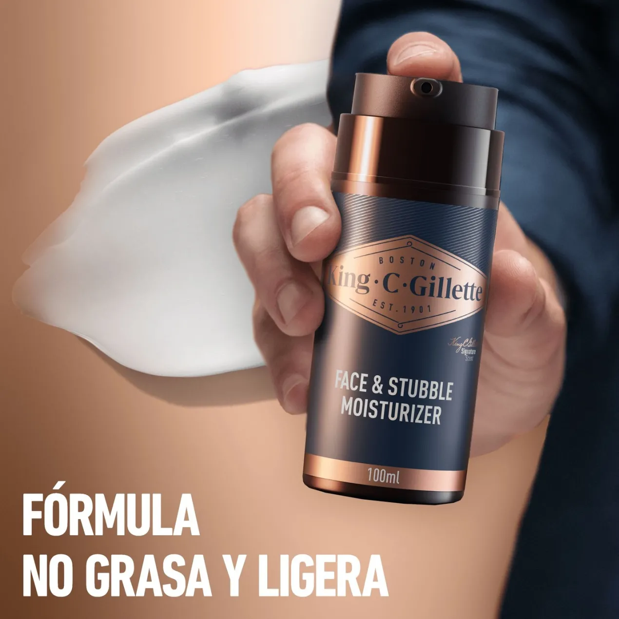 Gillette King C. Crema Hidratante para Cara y Barba