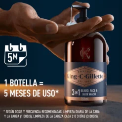 Gillette King C. Gel Para Barba y Rostro