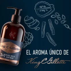 Gillette King C. Gel Para Barba y Rostro