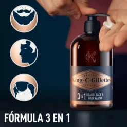 Gillette King C. Gel Para Barba y Rostro