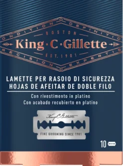Gillette King C. Hojas De Afeitar De Doble Filo