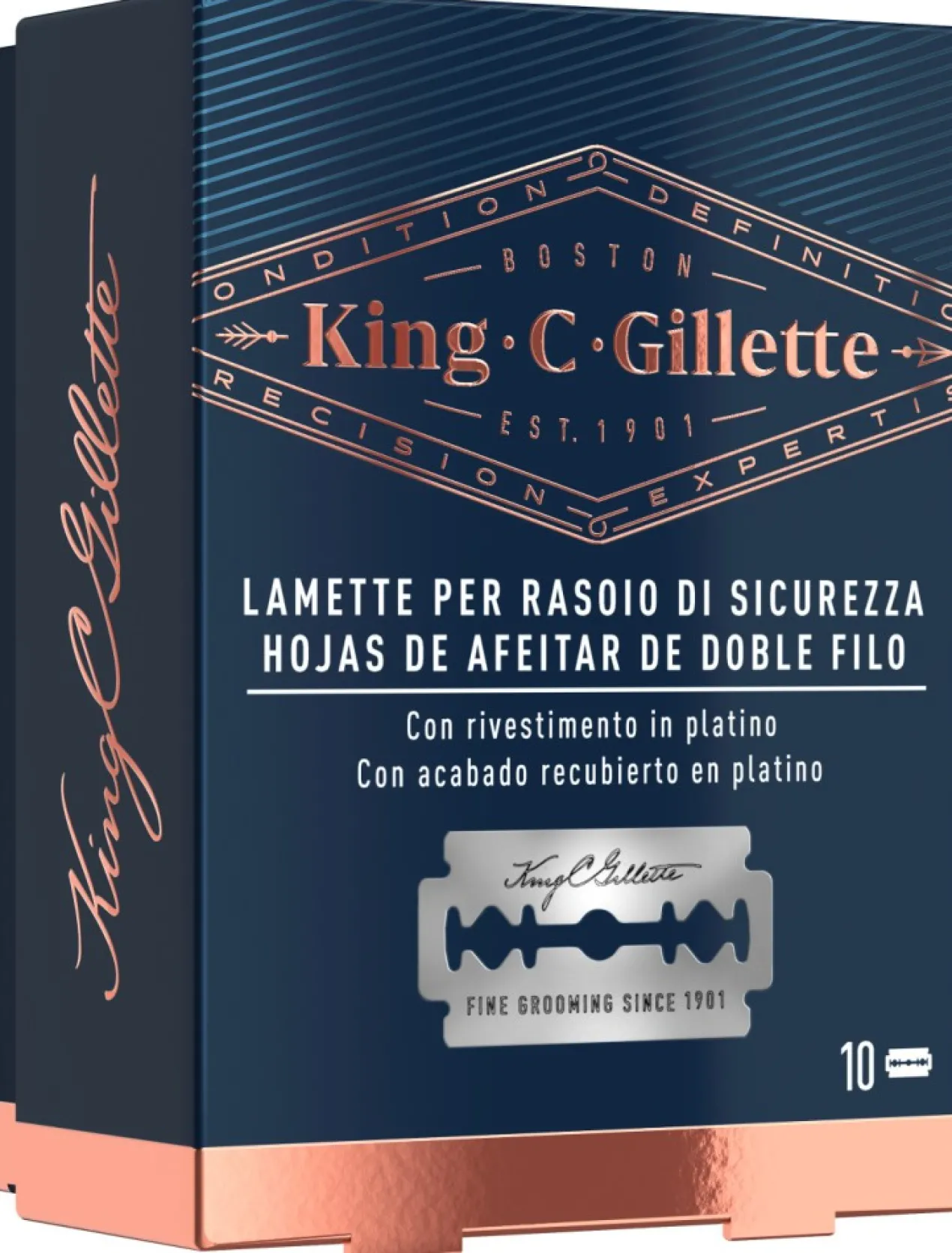 Gillette King C. Hojas De Afeitar De Doble Filo