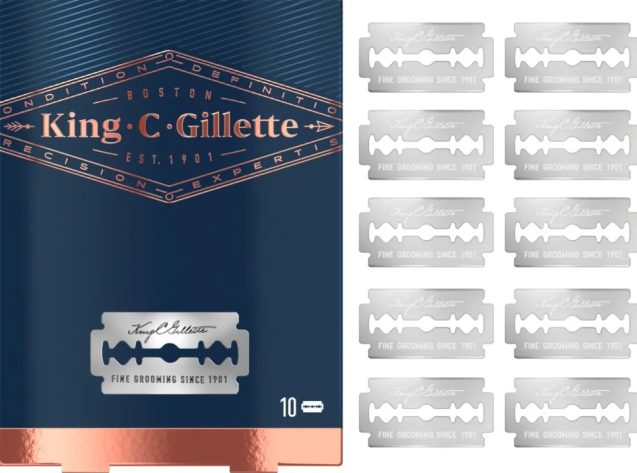 Gillette King C. Hojas De Afeitar De Doble Filo