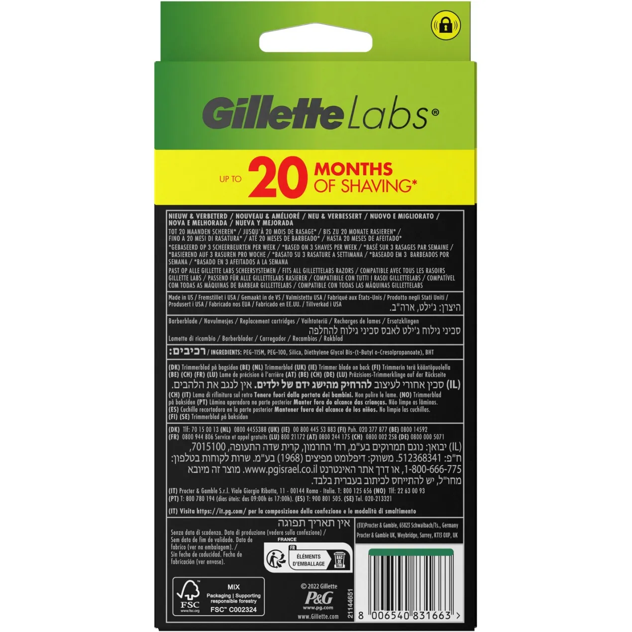 Gillette Labs Pack Ahorro 8+2 Recambios De Máquina