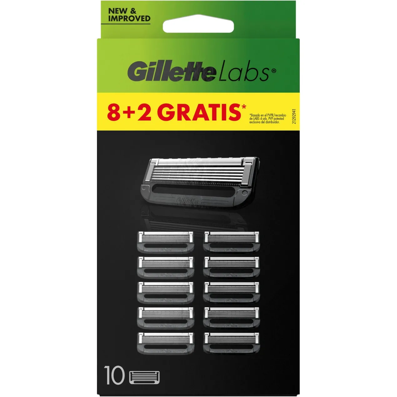 Gillette Labs Pack Ahorro 8+2 Recambios De Máquina