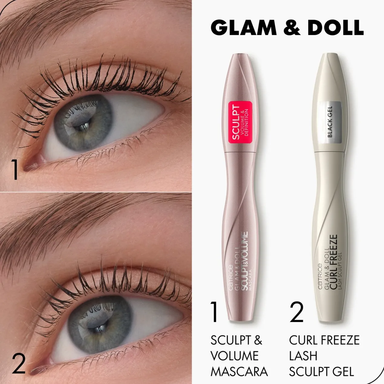 Glam & Doll Curl Freeze Gel Esculpir Pestañas