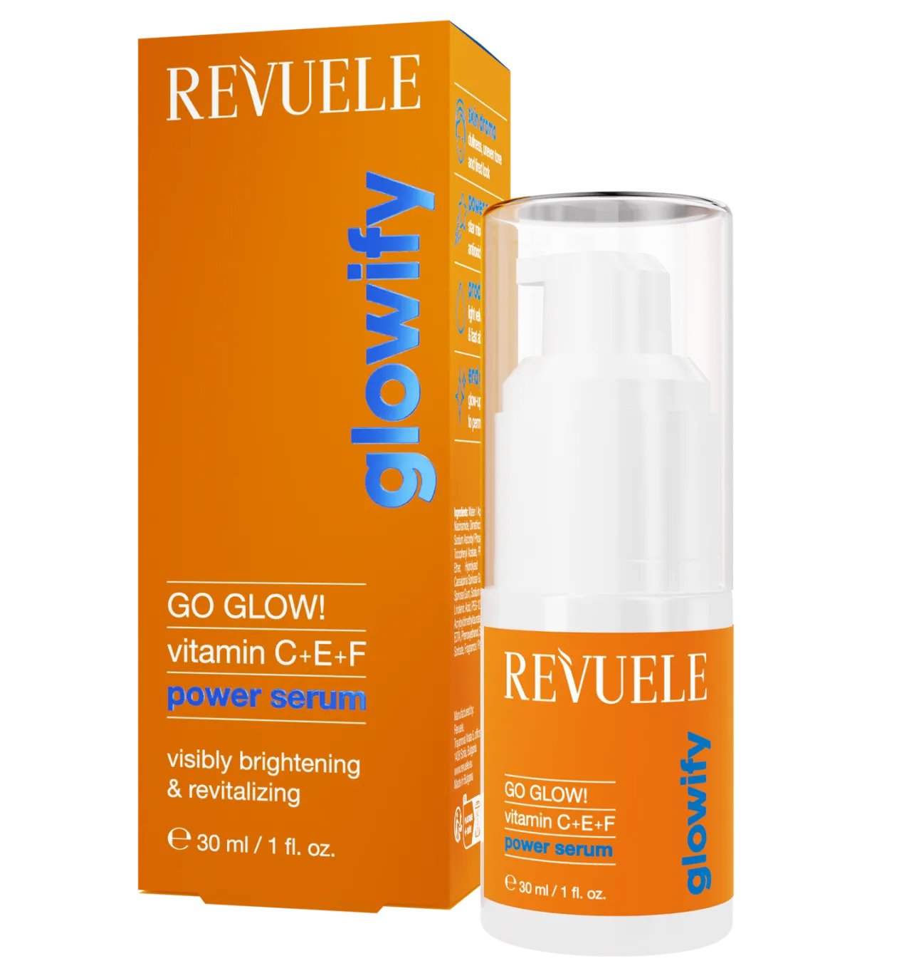 Glowify Go Glow! Power Serum Vitaminas C+E+F