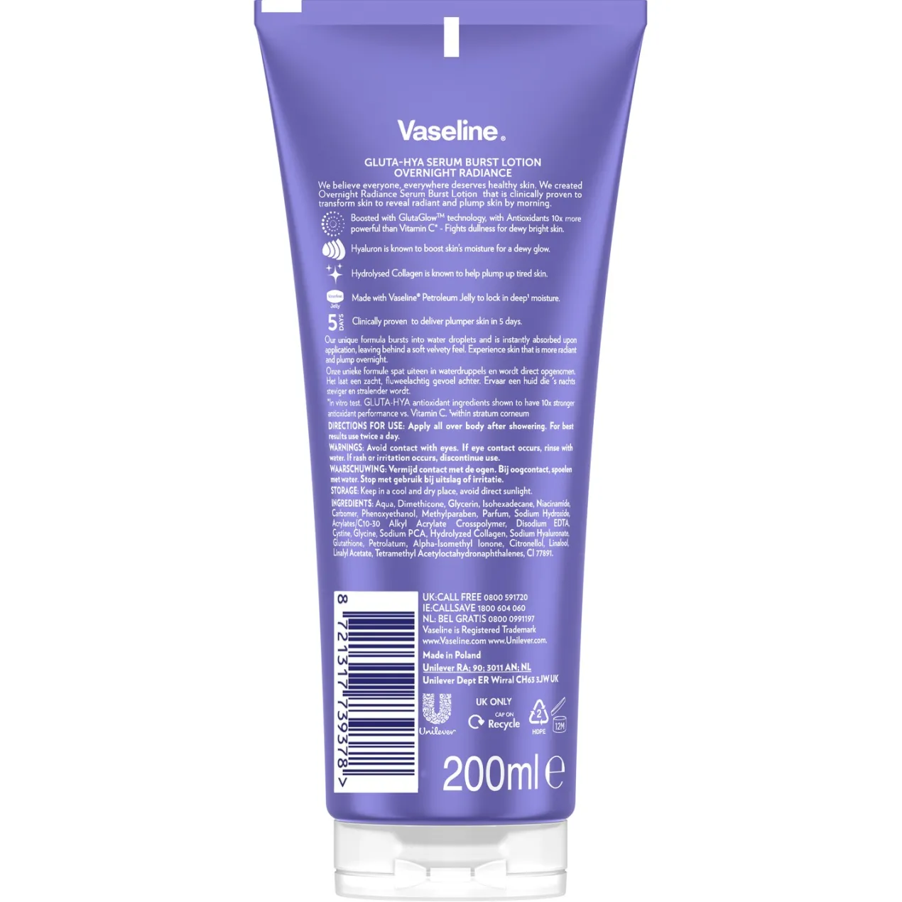 Gluta-Hya Sérum Corporal Overnight Radiance