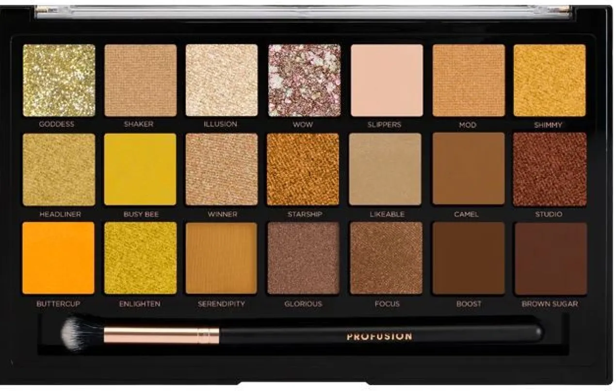Gold Rush Paleta 21 Sombras + Brocha