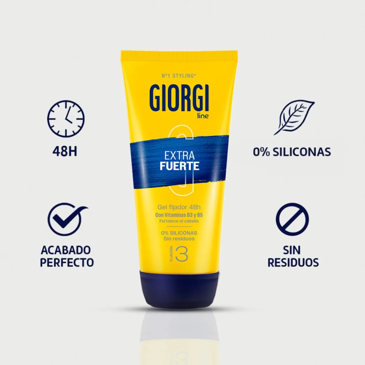 Gomina Extrafuerte Gel Fijador 48H XXL