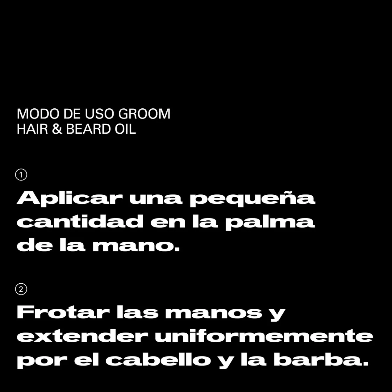 Groom Aceite de Cabello y Barba para Hombre