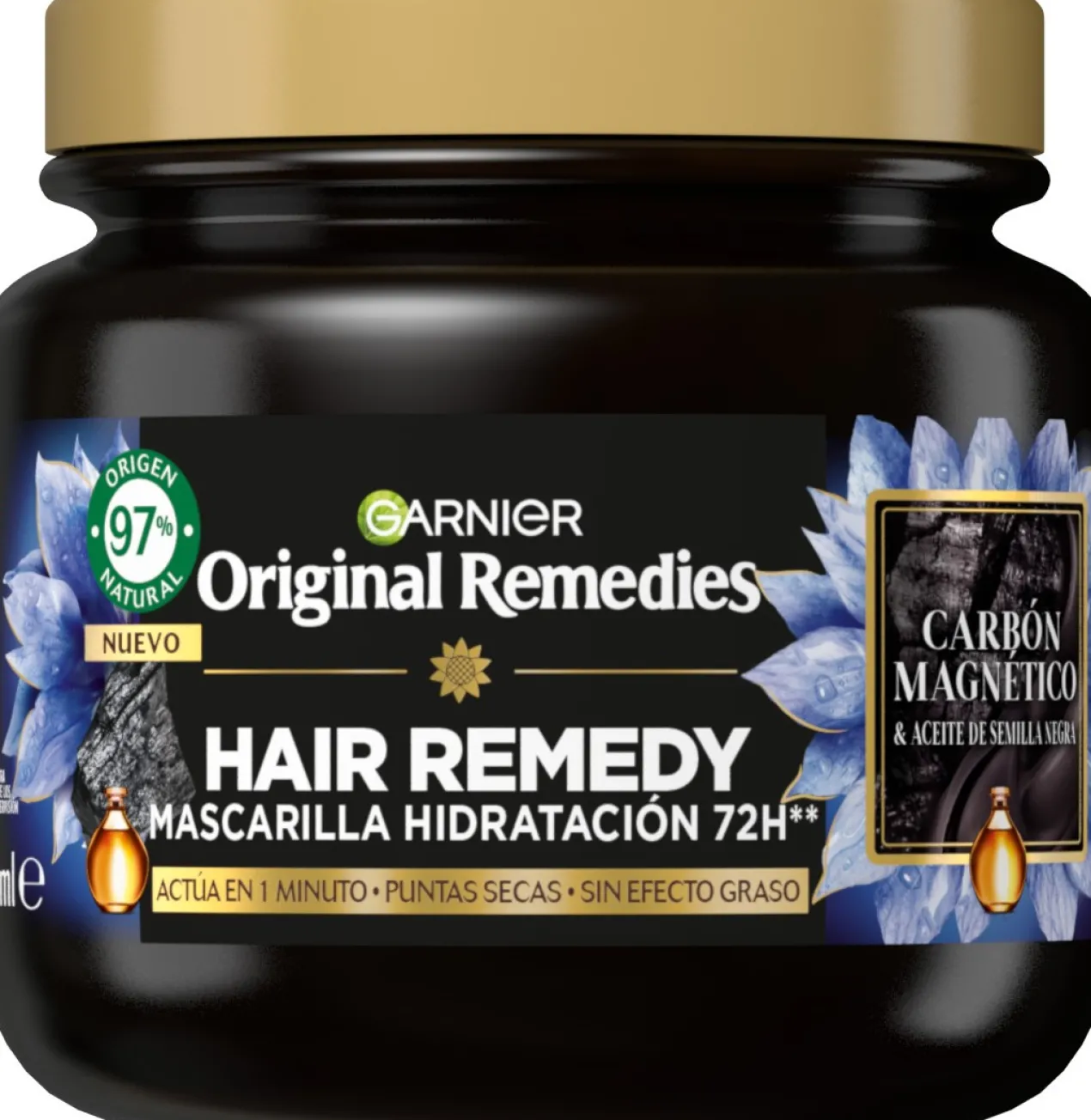 Hair Remedy Mascarilla Hidratación de Carbón Magnético