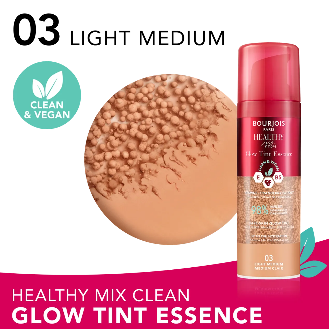 Healthy Mix Glow Tint Essence Base de Maquillaje