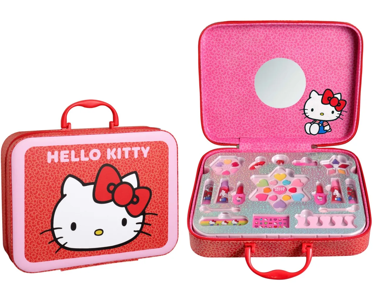 Hello Kitty Maletín Cuadrado de Maquillaje