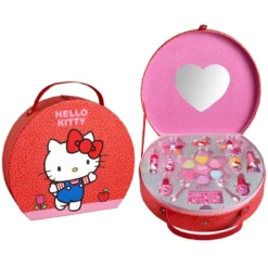 Hello Kitty Maletín Redondo de Maquillaje
