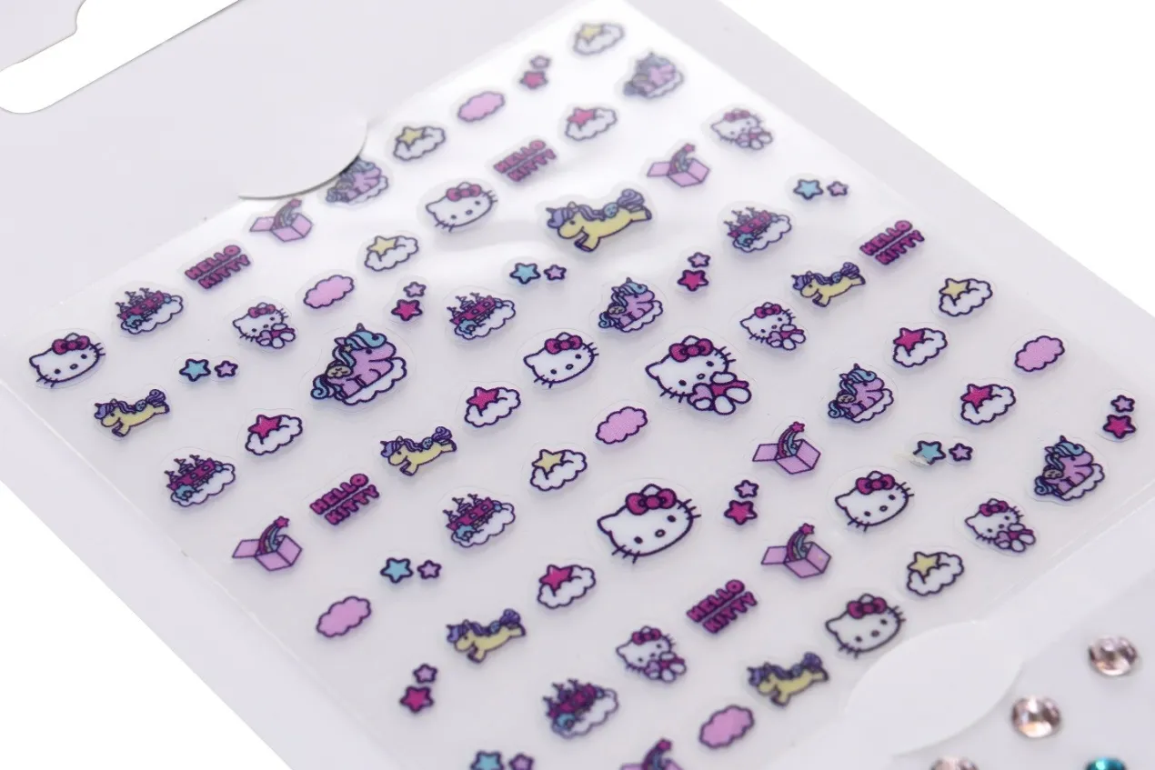 Hello Kitty Pegatinas y Piedras Strass para Decoración de Uñas
