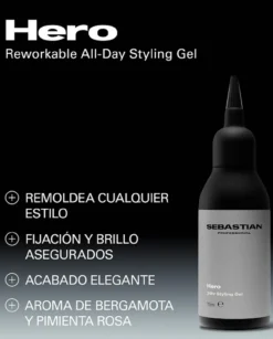 Hero Gel de Fijación Flexible y Brillo Natural