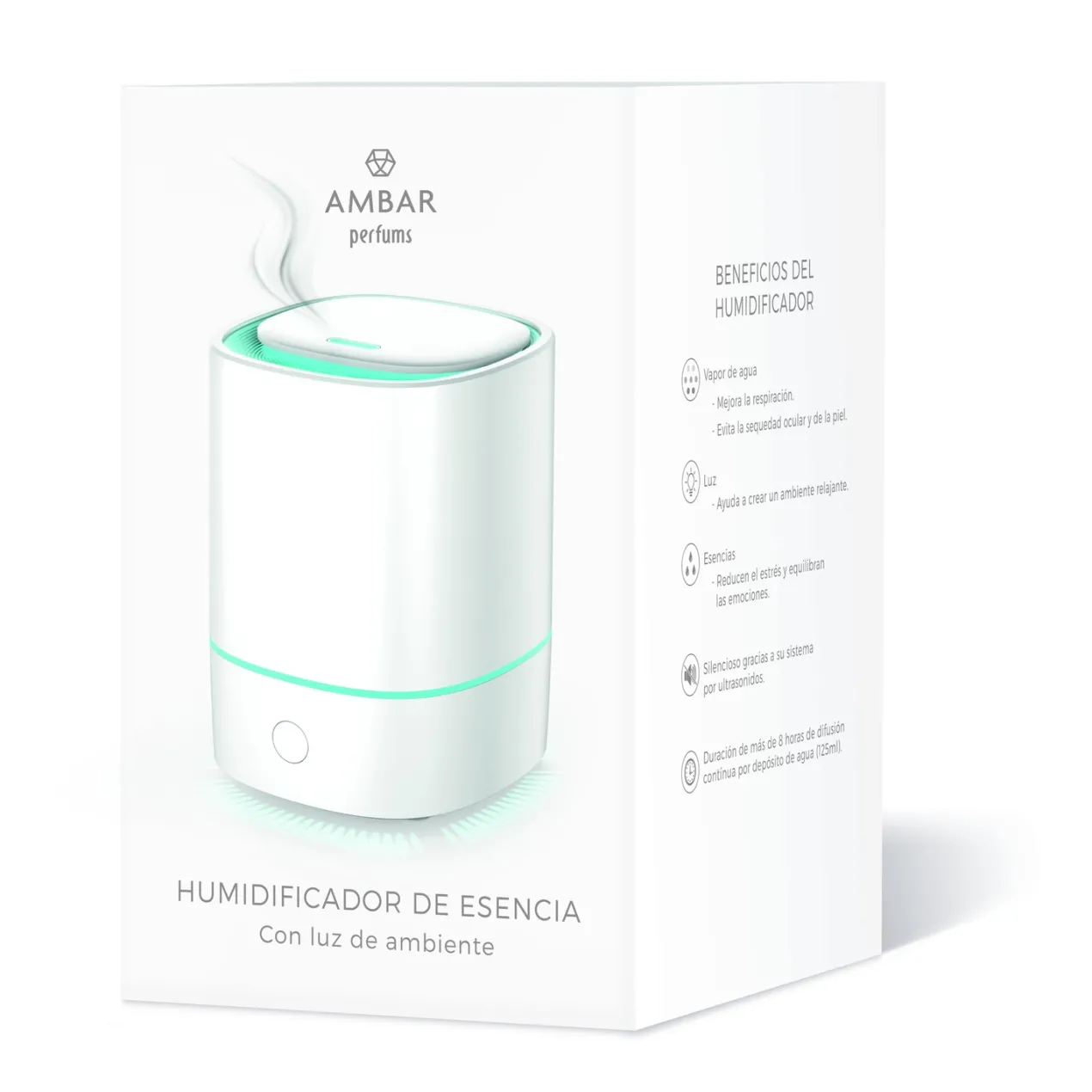 Humidificador de Esencia con Luz de Ambiente