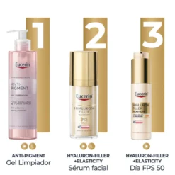 Hyaluron-Filler + Elasticity Crema de Día Ultraligera y Thiamidol SPF50