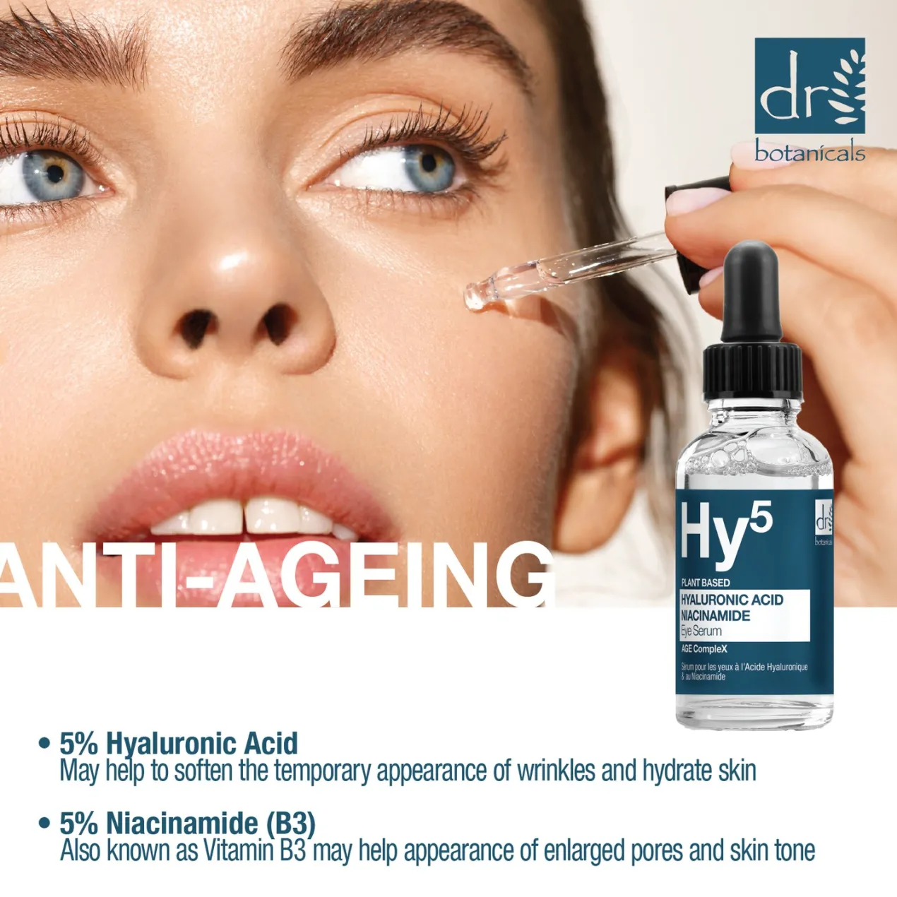 Hyaluronic Acid & Niacinamide Sérum para Contorno de Ojos