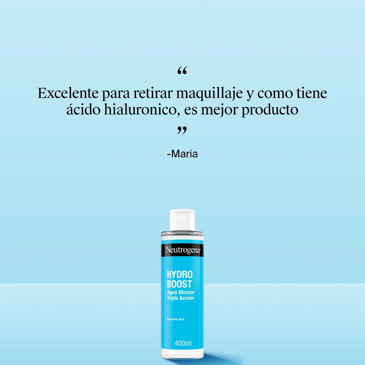 Hydro Boost Agua Micelar Desmaquillante Facial con Ácido Hialurónico