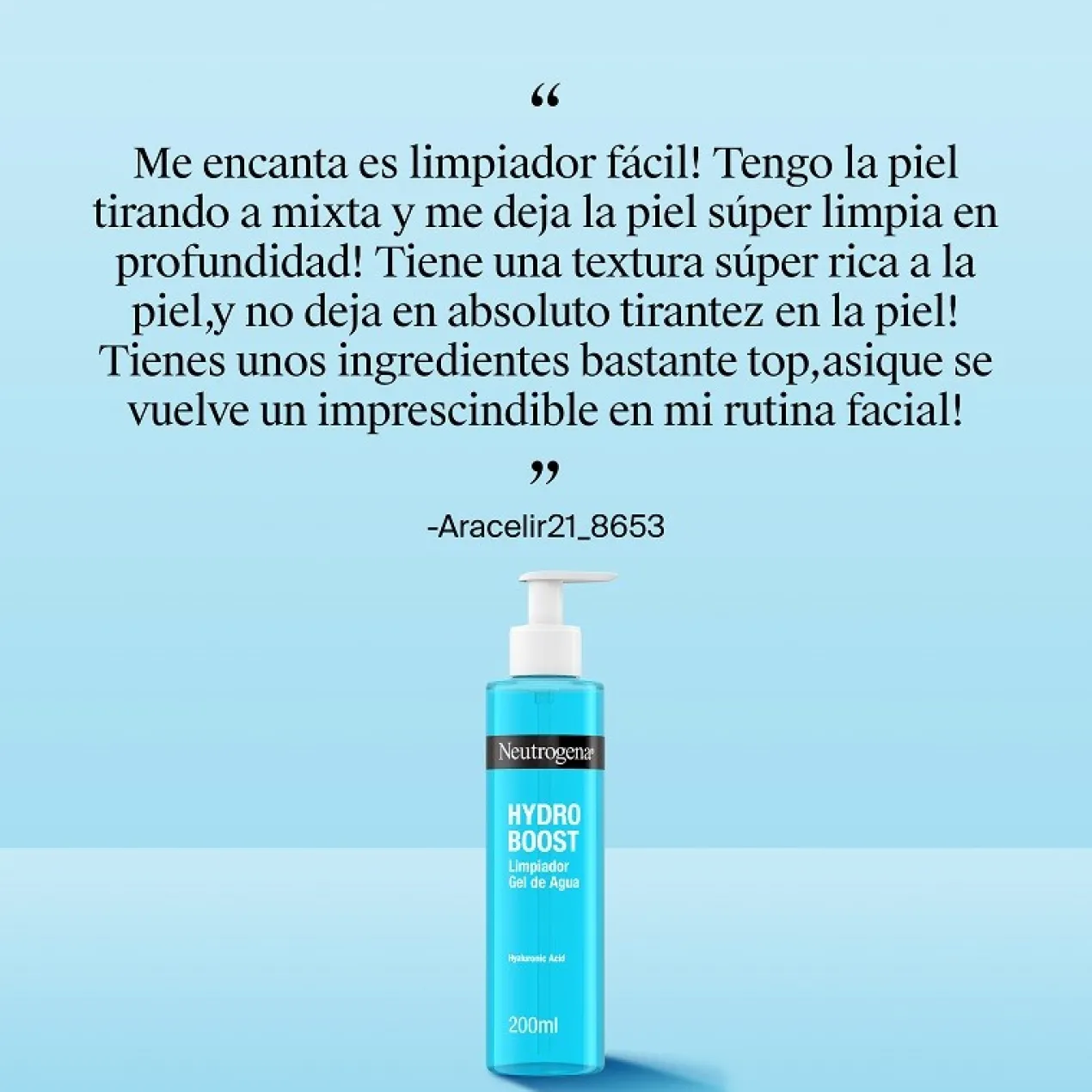 Hydro Boost Limpiador Facial Gel de Agua