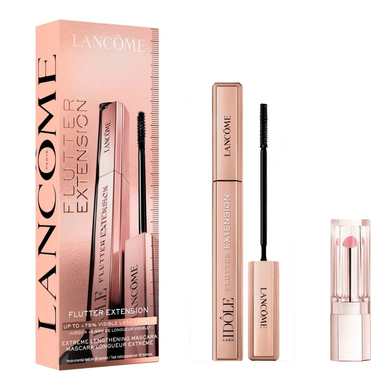 Idôle Set Lash Idôle Flutter Extension Mascara y Lip Idôle Butterglow