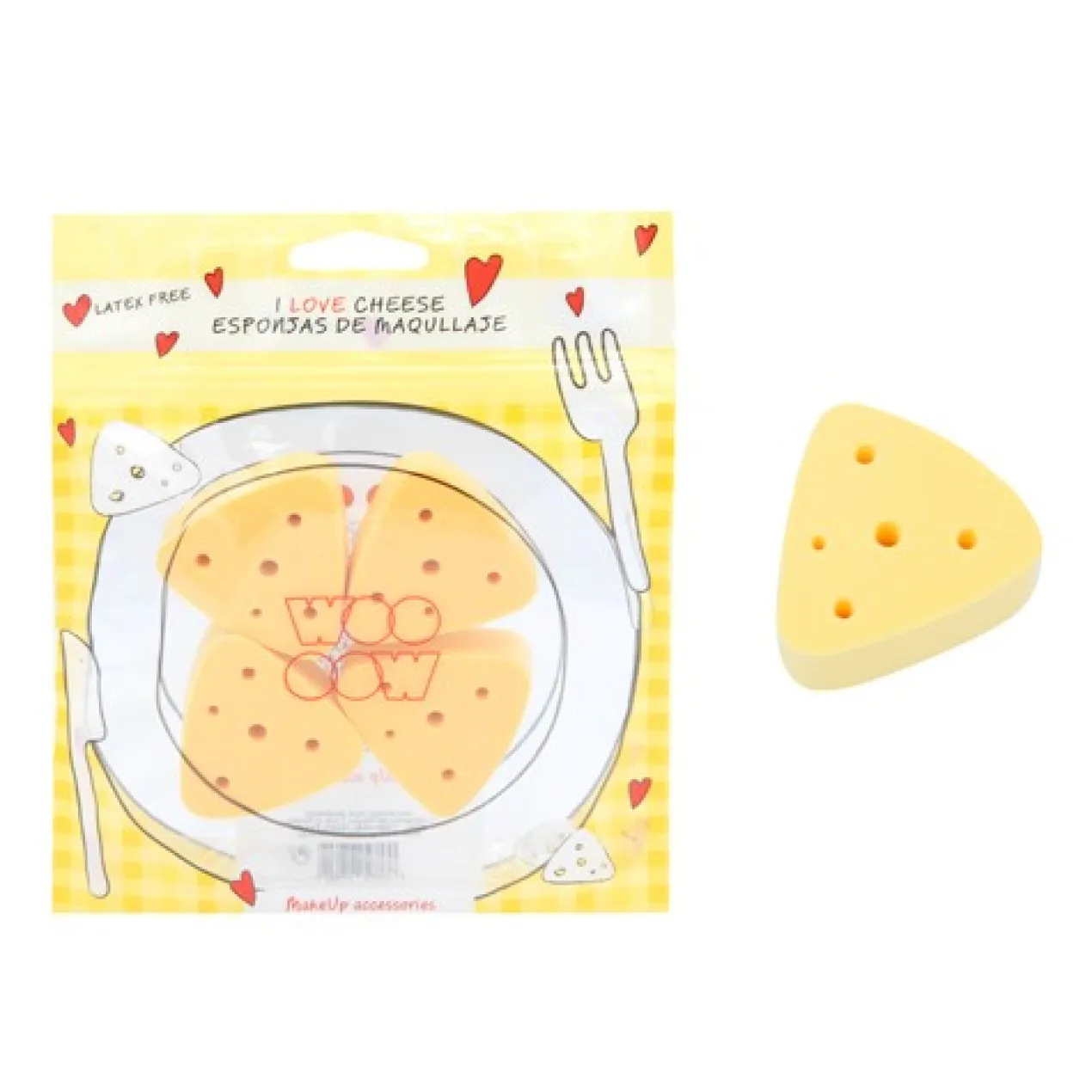 I Love Cheese Esponjas de Maquillaje