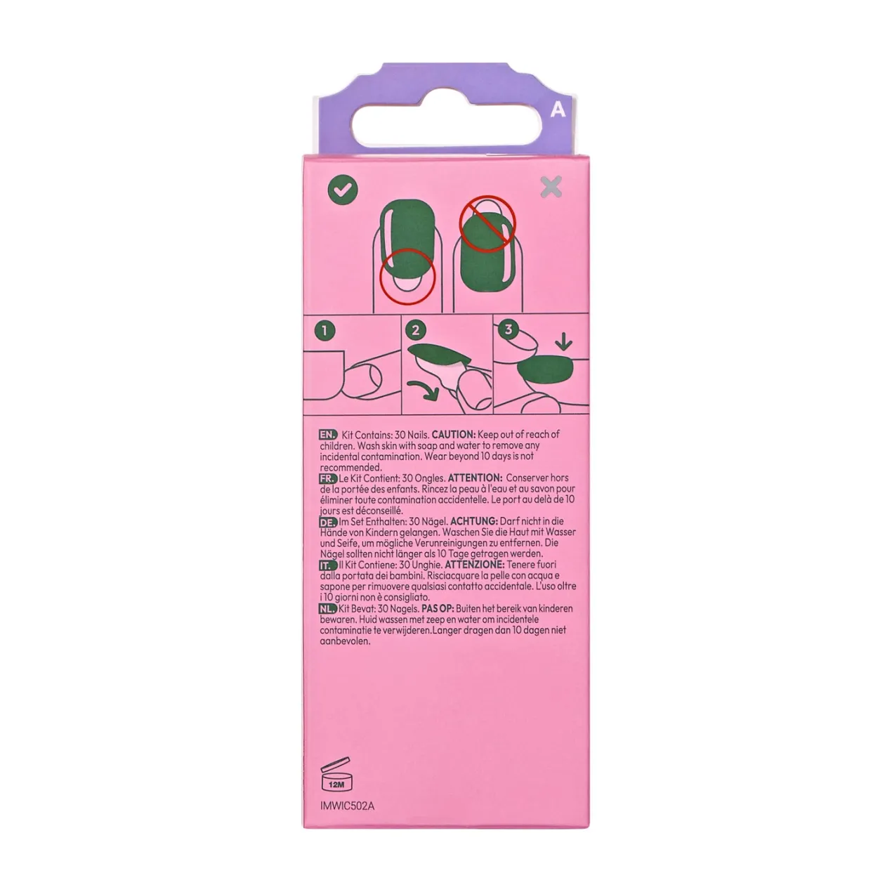 imPRESS x Wicked For Good Shouldn't This Be Pinker? Uñas Postizas