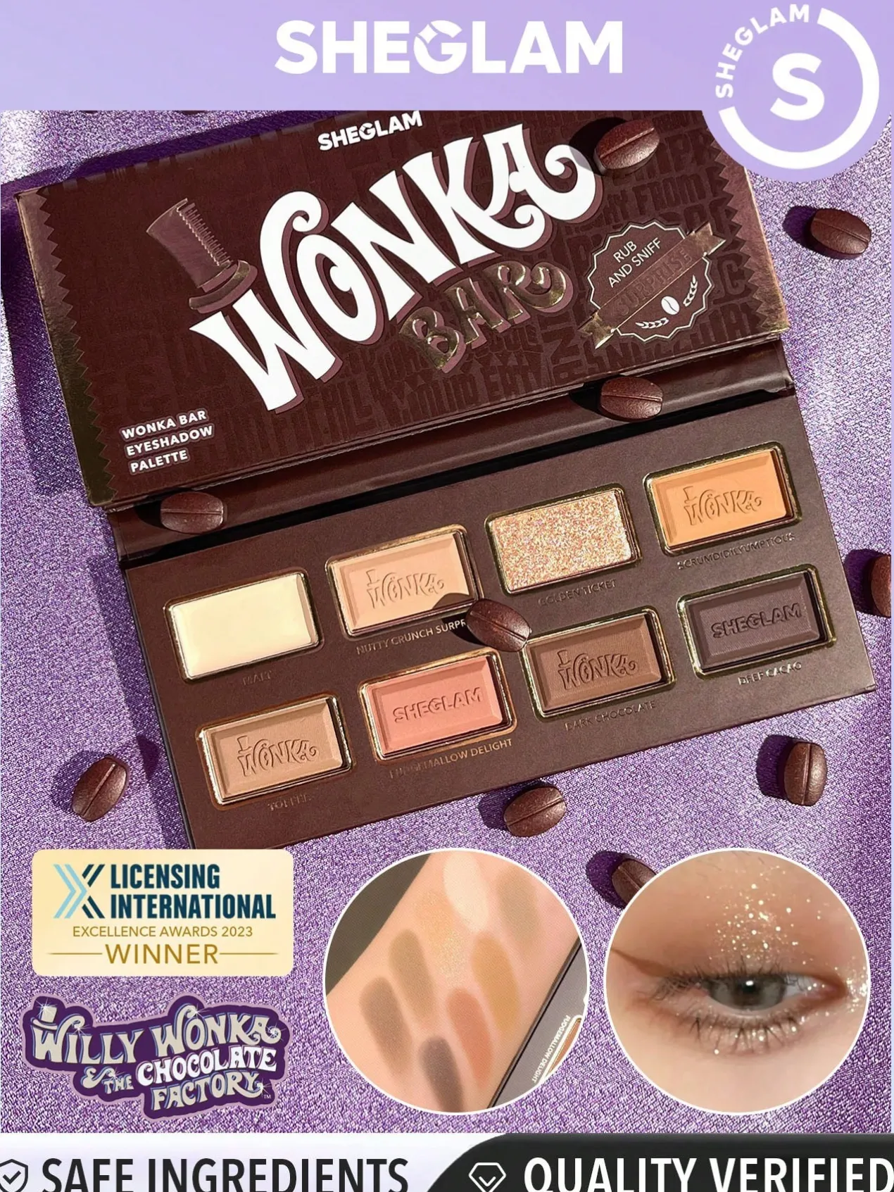 I Willy Wonka Bar Paleta de Sombras