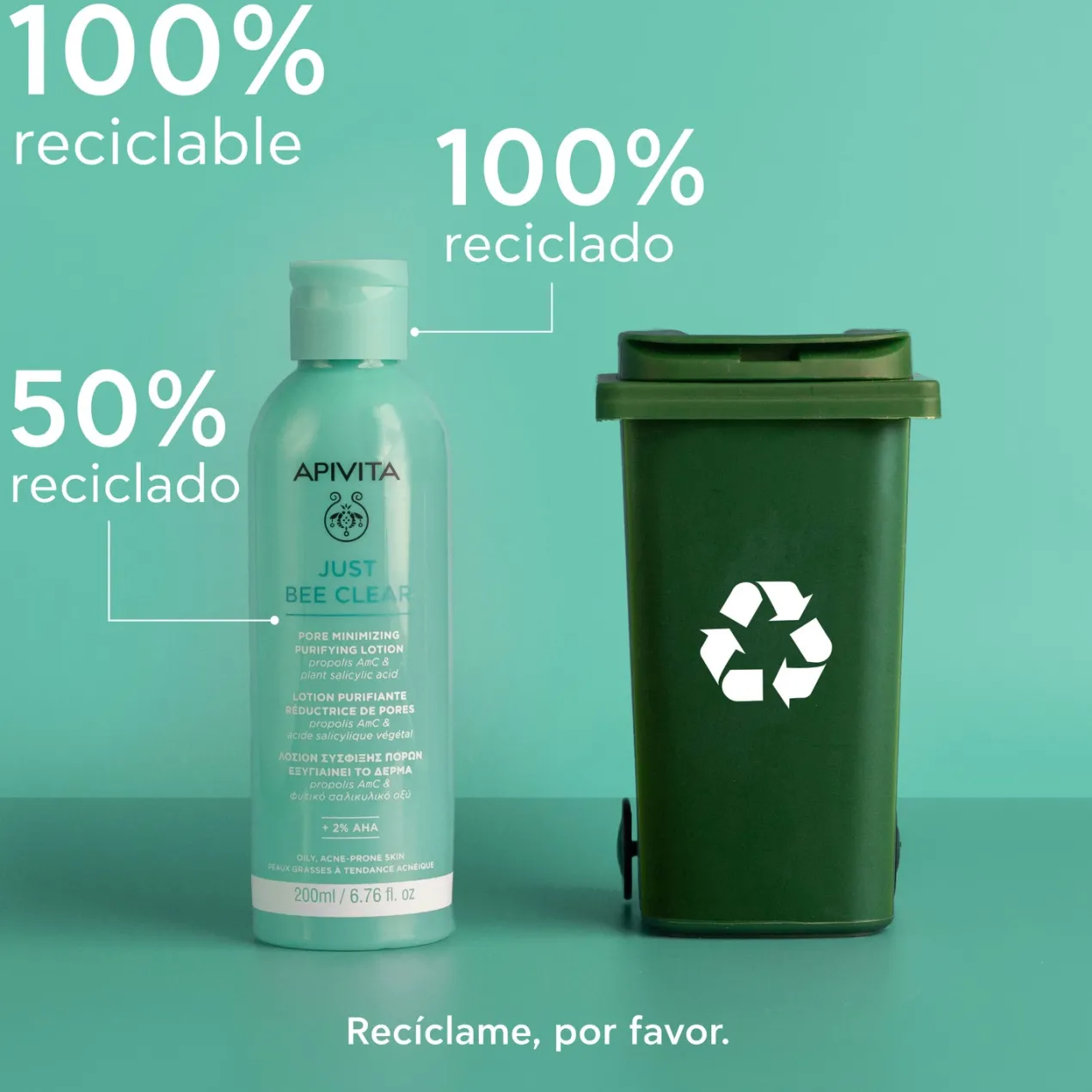 Just Bee Clear Loción Purificante Minimizadora de Poros