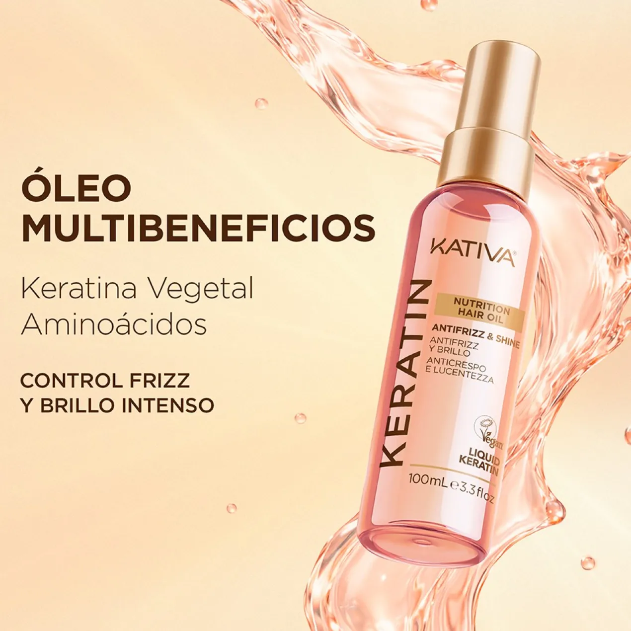 Keratin Aceite Capilar Antifrizz & Shine