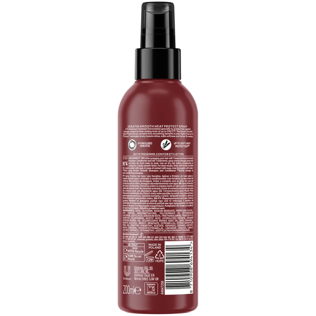 Keratin Smooth Spray Protector de Calor