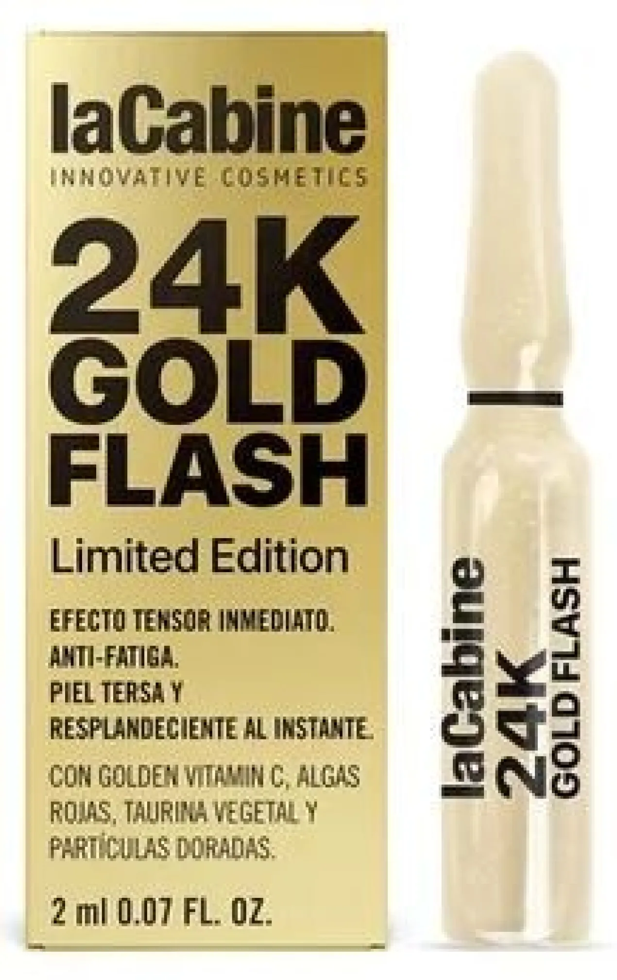 24K Gold Flash Ampolla efecto tensor inmediato