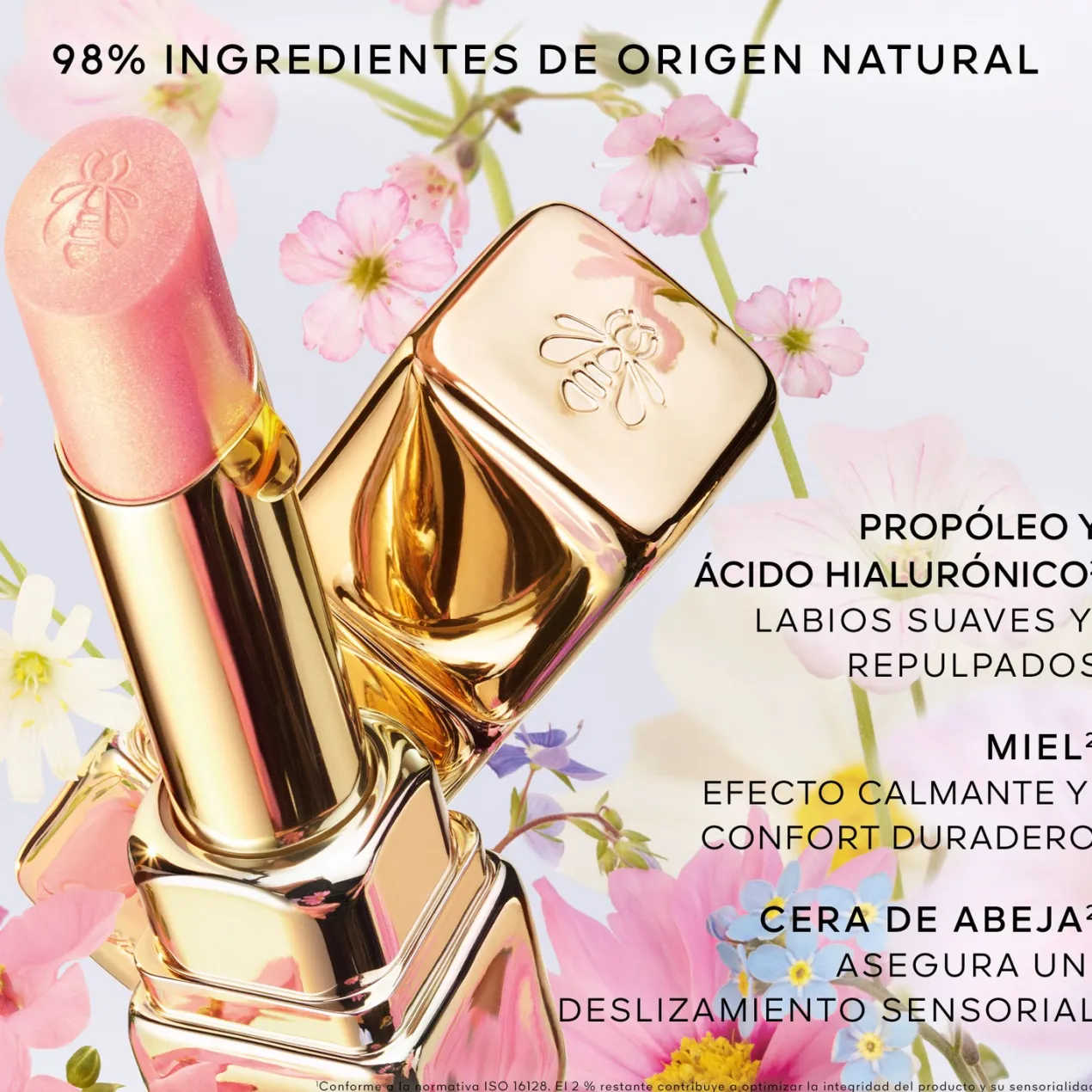 KissKiss Bee Glow Pearly Bálsamo Labial con Color Enriquecido con Miel