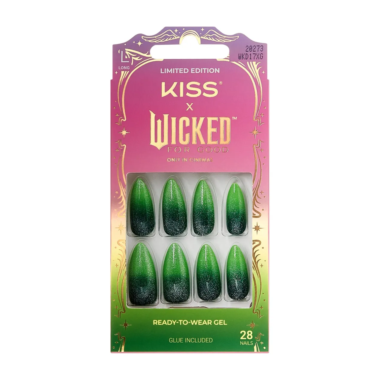 Kiss x Wicked For Good I Feel Wicked Set de Uñas Postizas