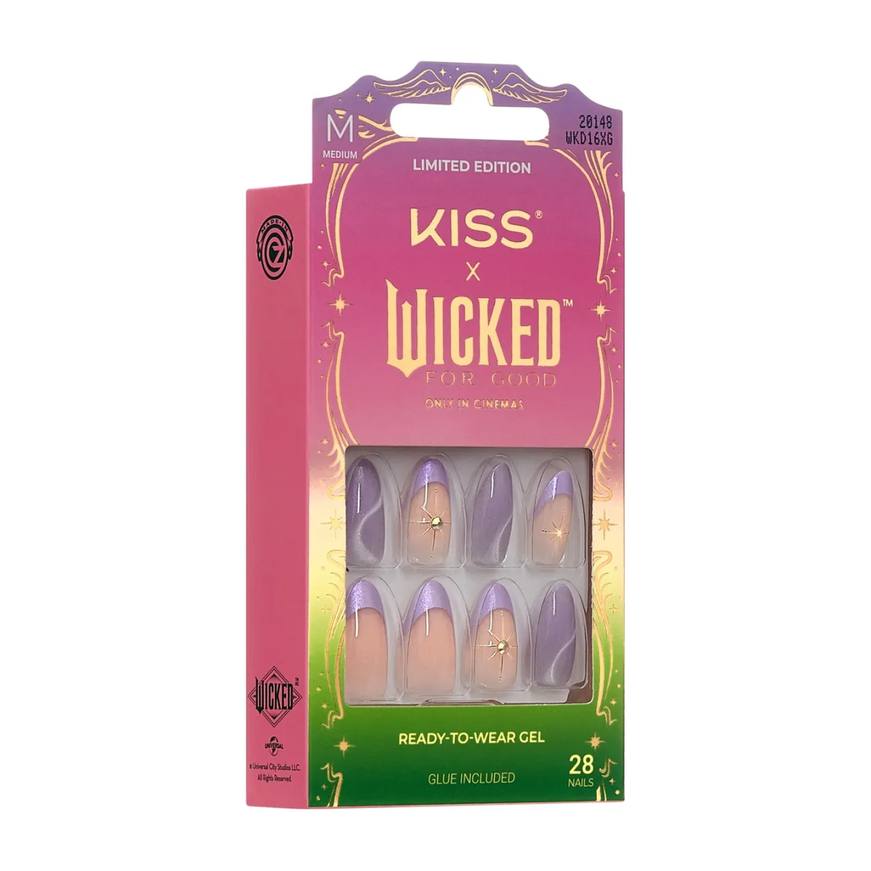 Kiss x Wicked For Good Set de Uñas Postizas