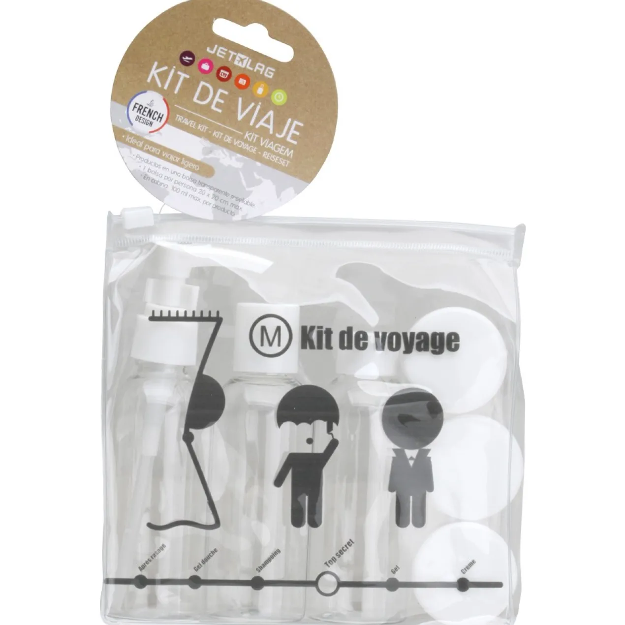 Kit de Viaje Botellas Rellenables