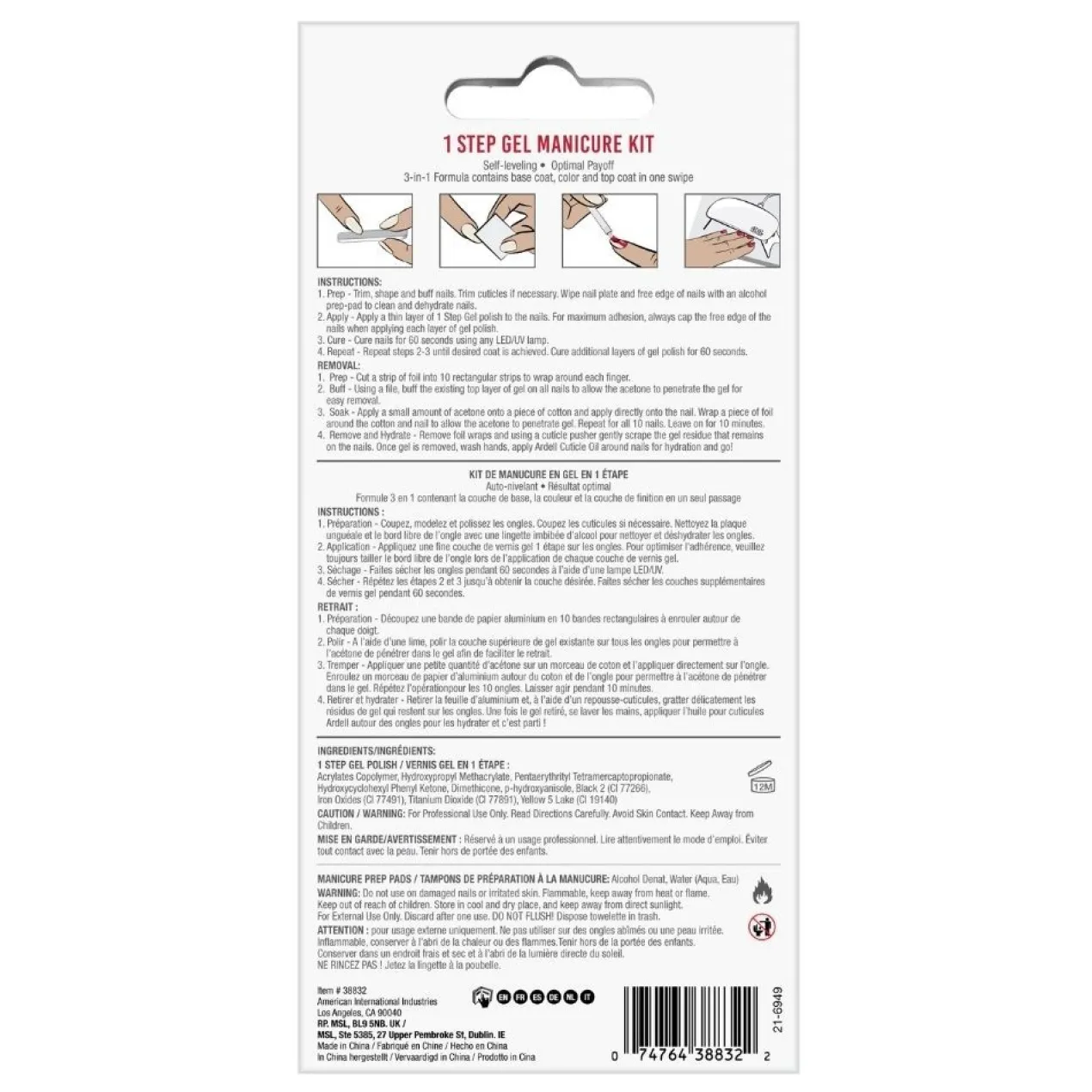 Kit Esmalte One Step Y Lampara