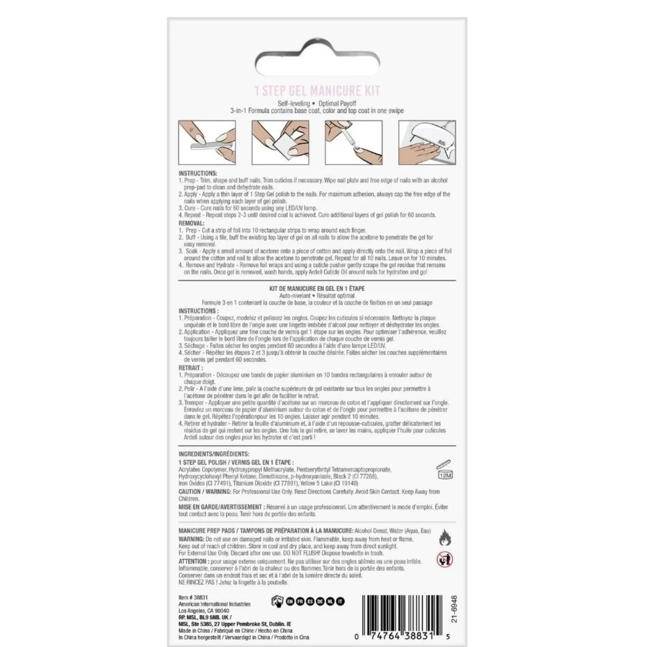Kit Esmalte One Step Y Lampara