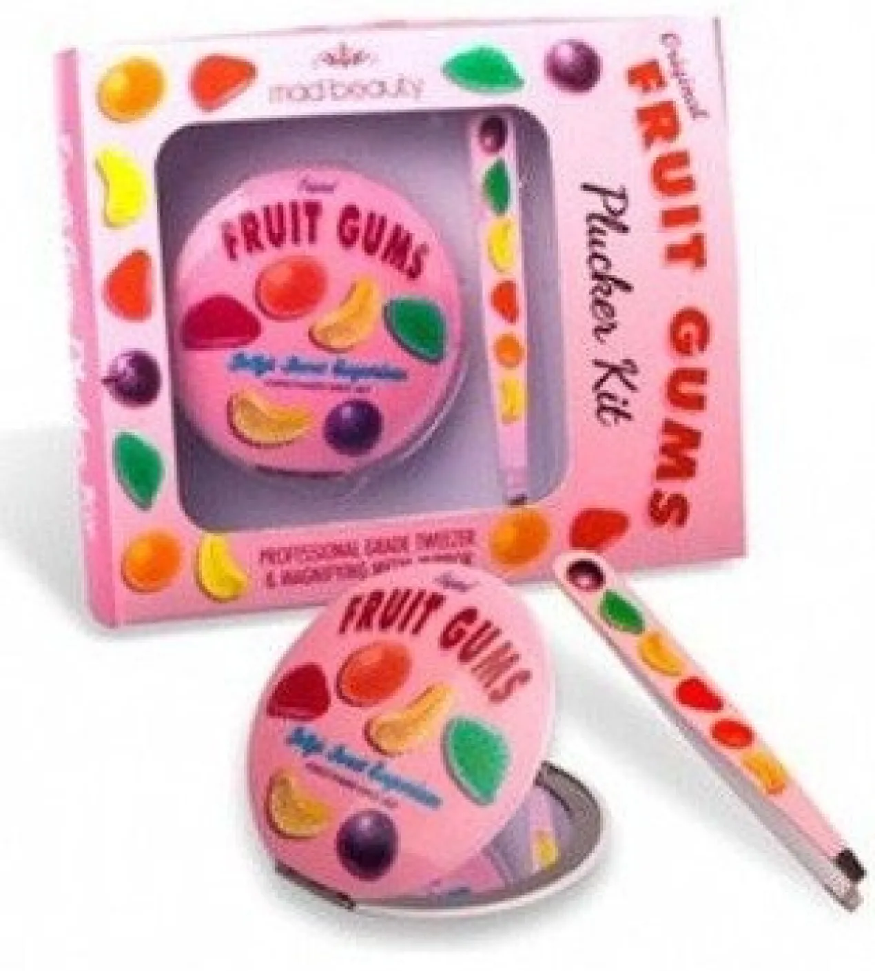 Kit Espejo y Pinzas Fruit Gums