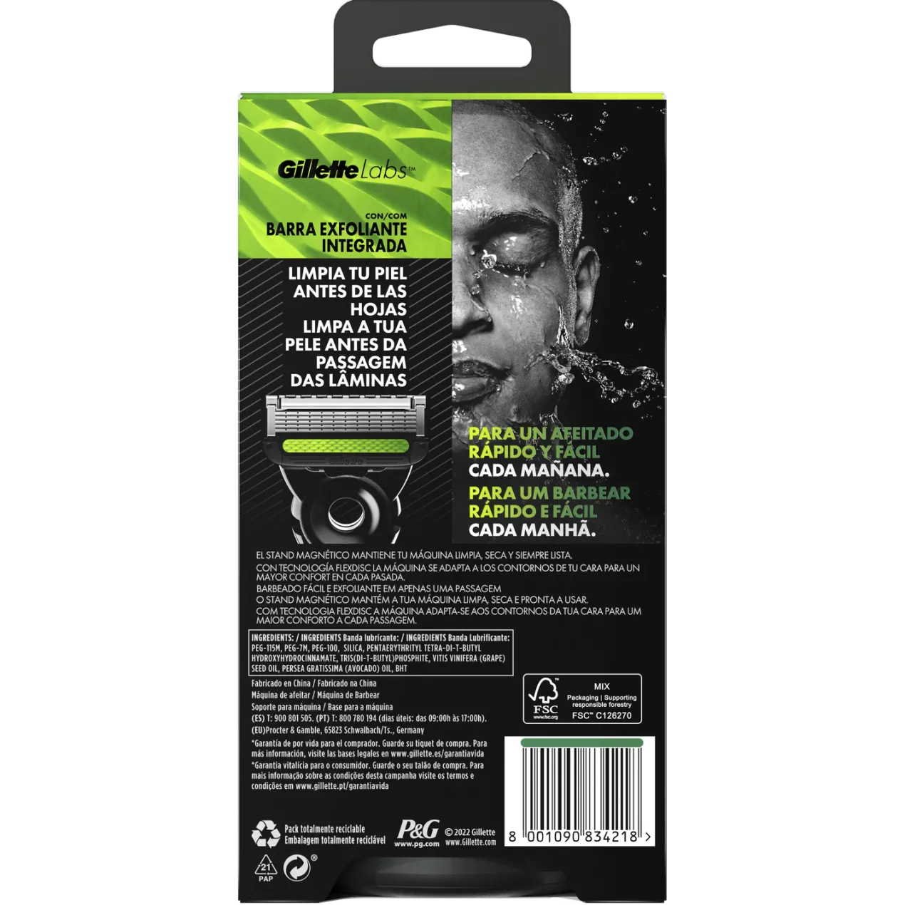 Labs Maquina con Barra Exfoliante