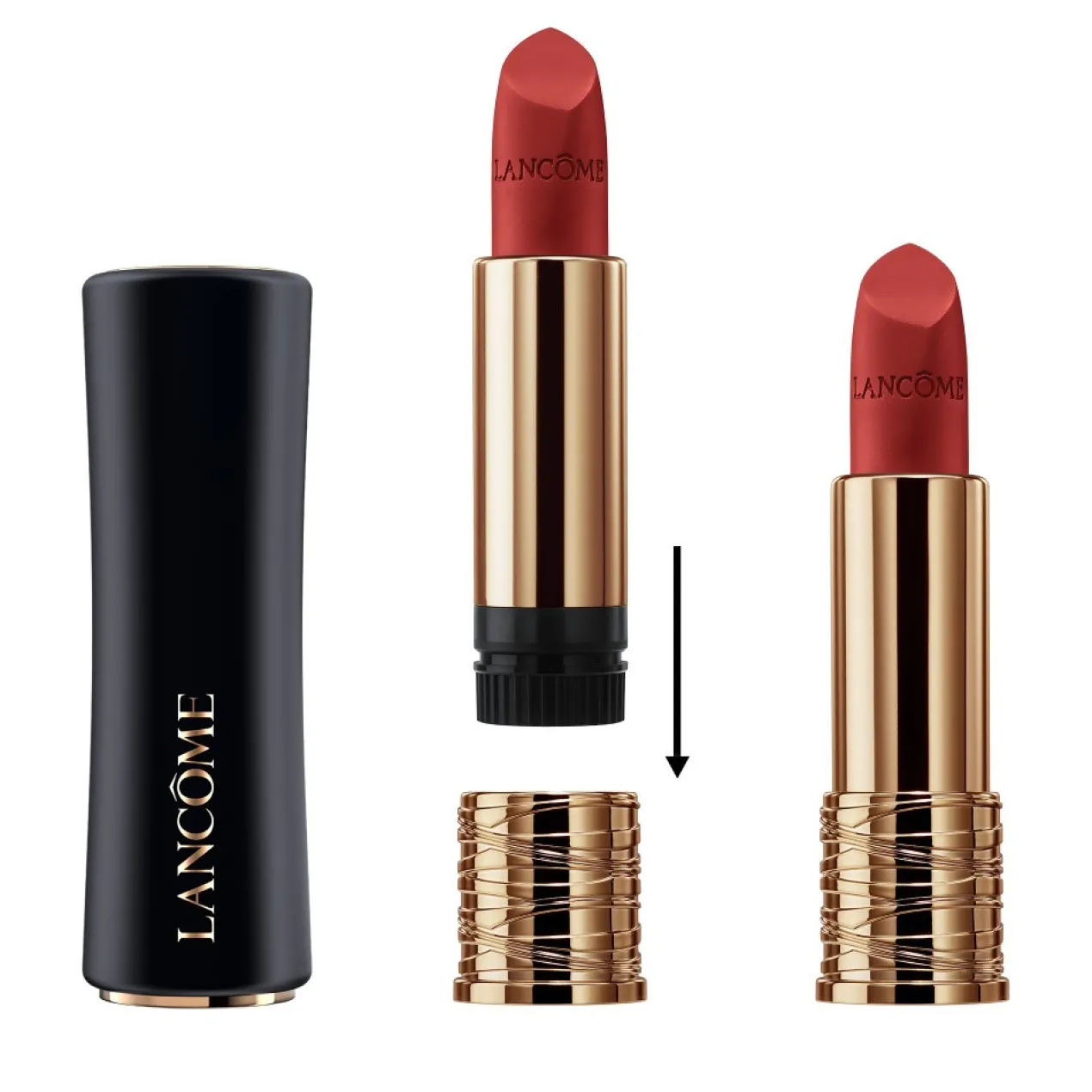 L'Absolu Rouge Drama Matte Recarga Barra de Labios